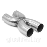X-пайп   вход-58мм - выход-58мм нержавейка